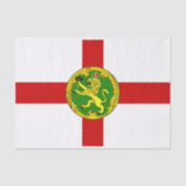 Patriotic Alderney Flag Seidenpapier (Vorderseite)