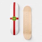 Patriotic Alderney Flag Skateboard (Vorderseite)