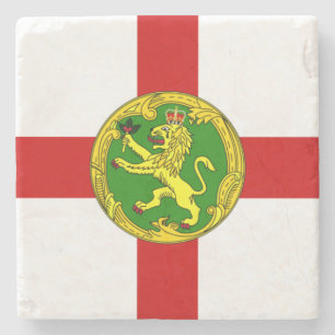 Patriotic Alderney Flag Steinuntersetzer