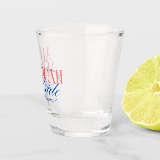 Patriotic All American Bride Bachelorette Schnapsglas (Rechts)