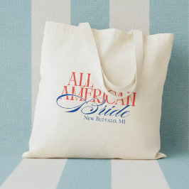 Patriotic All American Bride Bachelorette Tragetasche