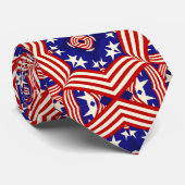 Patriotic All American Neck Tie Krawatte (Gerollt)