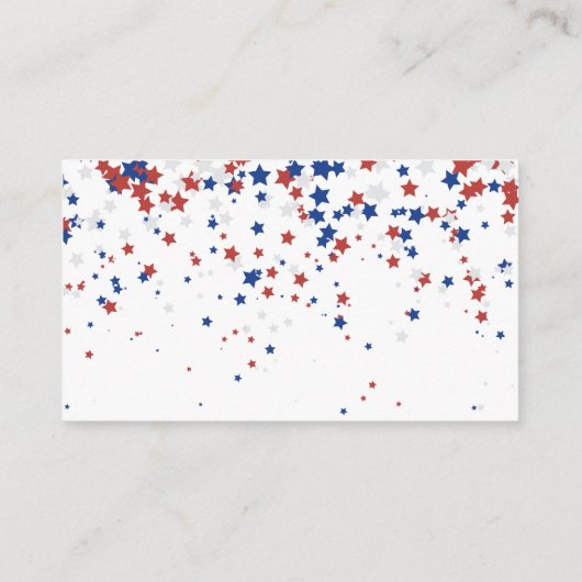 Patriotic All American Stars Books for Baby Begleitkarte (Rückseite)