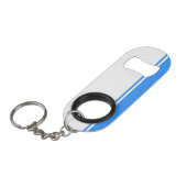 Patriotic Altai Republic Flag Bar Key Mini Flaschenöffner (Vorderseite Schrägansicht)