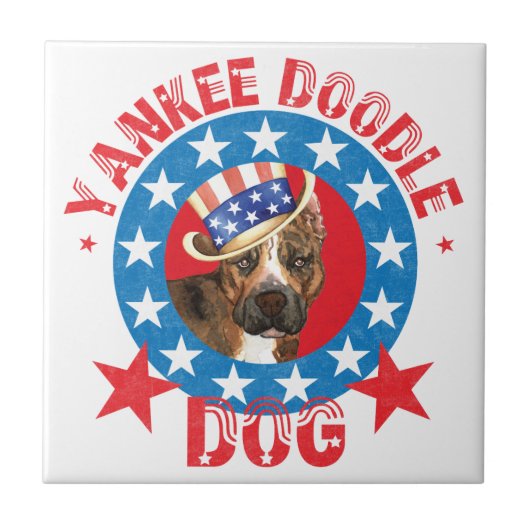 Patriotic Am Staff Fliese (Vorderseite)