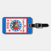 Patriotic Am Staff Gepäckanhänger (Vorderseite horizontal)