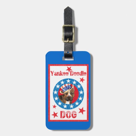Patriotic Am Staff Gepäckanhänger (Vorderseite vertikal)