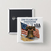 Patriotic America 250 Anniversary  Button (Vorne & Hinten)