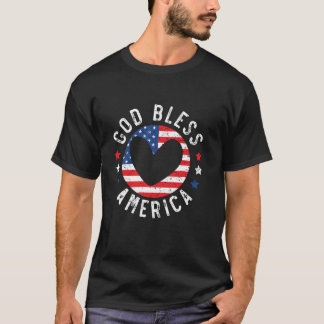 Patriotic America Flag 4. Juli Amerika T-Shirt