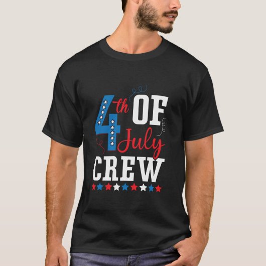 Patriotic America Flag 4. Juli Amerika T-Shirt (Vorderseite)