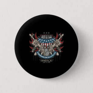 Patriotic America Military Veteran Unabhängigkeit Button