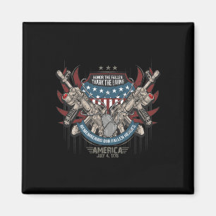 Patriotic America Military Veteran Unabhängigkeit Magnet