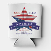 Patriotic America Star Design (v3) Dosenkühler (Vorderseite)