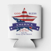 Patriotic America Star Design (v3) Dosenkühler (Rückseite)