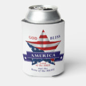 Patriotic America Star Design (v3) Dosenkühler (Kanne Rückseite)