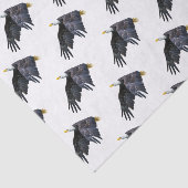Patriotic American Bald Eagle Minimalistisch Seidenpapier (Ausschnitt)