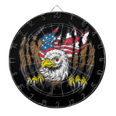 Patriotic American Bald Eagle USA Flag Dartscheibe (vorne)