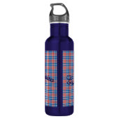 Patriotic American Blue Customizable Edelstahlflasche (Rückseite)