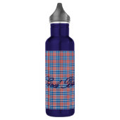 Patriotic American Blue Customizable Edelstahlflasche (Links)