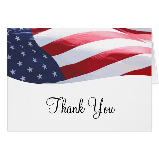 Patriotic American Business Danke Cards (Vorderseite (Horizontal))