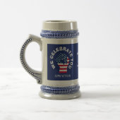 Patriotic American CELEBRATE YOU Bierglas (Links)