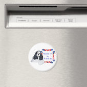 Patriotic American Cocker Spaniel Magnet (In Situ (Geschirrspüler))