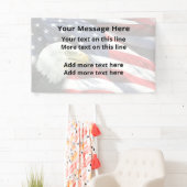 Patriotic American Custom Message Banners Banner (Insitu)
