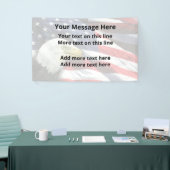 Patriotic American Custom Message Banners Banner (Messeveranstaltung)