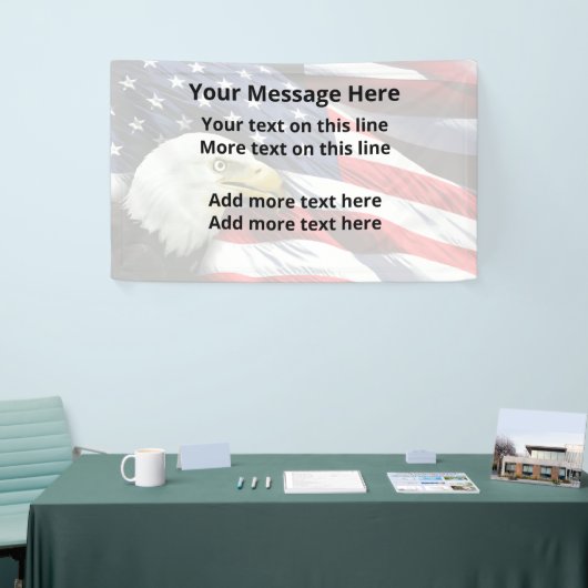 Patriotic American Custom Message Banners Banner (Messeveranstaltung)