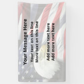 Patriotic American Custom Message Banners Banner (Vertikal)