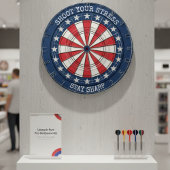Patriotic American Dartboard Wall Art Design Dartscheibe