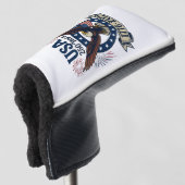 Patriotic American Eagle 250 Years 1776-2026 Golf Headcover (3/4 Vorderseite)