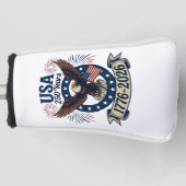 Patriotic American Eagle 250 Years 1776-2026 Golf Headcover (Vorderseite)