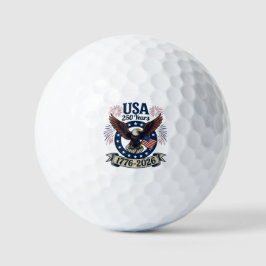 Patriotic American Eagle 250 Years 1776-2026 Golfball