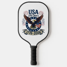 Patriotic American Eagle 250 Years 1776-2026 Pickleball Schläger