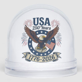 Patriotic American Eagle 250 Years 1776-2026 Schneekugeln