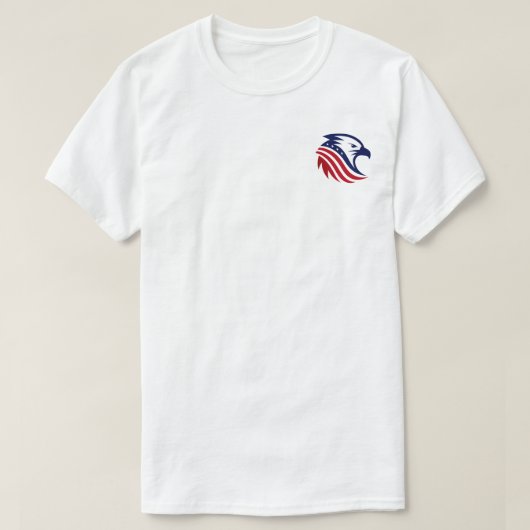 Patriotic American Eagle Head T-Shirt (Design vorne)