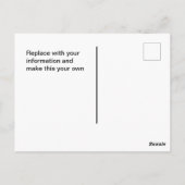 Patriotic American Eagle Post Postkarte (Rückseite)