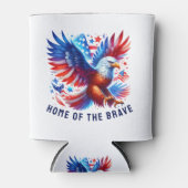 Patriotic American Eagle Red White Blue Dosenkühler (Vorderseite)