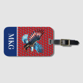 Patriotic American Eagle Red White Blue Gepäckanhänger (Vorderseite (Horizontal))