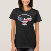 Patriotic American Eagle Star Stripes Unabhängigke T-Shirt (Vorderseite)