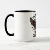 Patriotic American Eagle Tasse (Links)