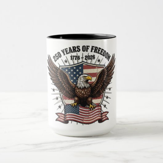 Patriotic American Eagle Tasse (Zentrum)