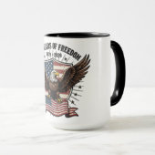 Patriotic American Eagle Tasse (VorderseiteRechts)