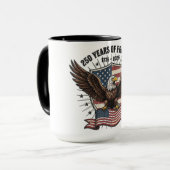 Patriotic American Eagle Tasse (Vorderseite Links)