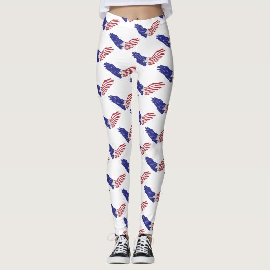 Patriotic American Eagle Thunder_Cove Leggings (Vorderseite)