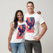 Patriotic American Eagle USA Flag T-Shirt (Unisex)