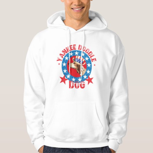 Patriotic American English Coonhound Hoodie (Vorderseite)