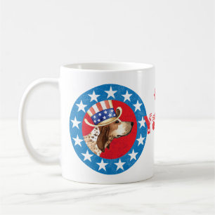 Patriotic American English Coonhound Kaffeetasse