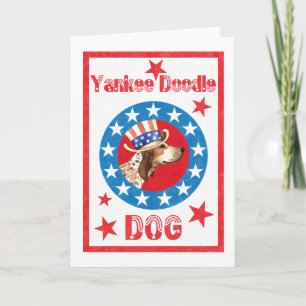 Patriotic American English Coonhound Karte